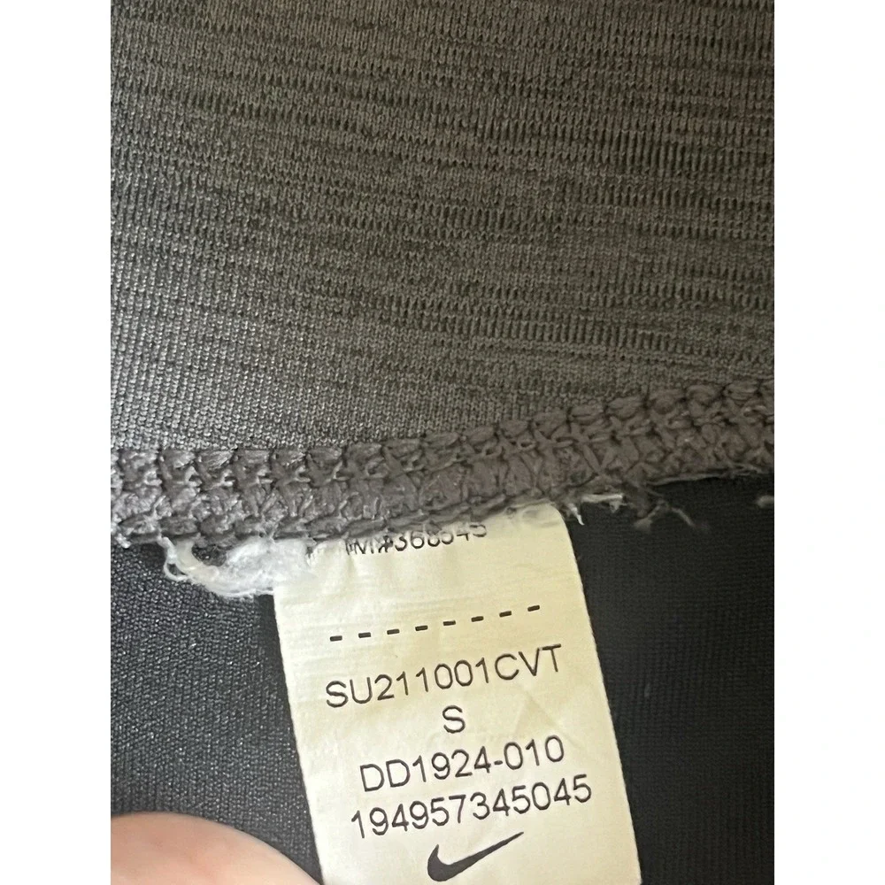 Nike Womens Leggings Size S Gray Black Colorblock Dri Fit Training DD1924-010